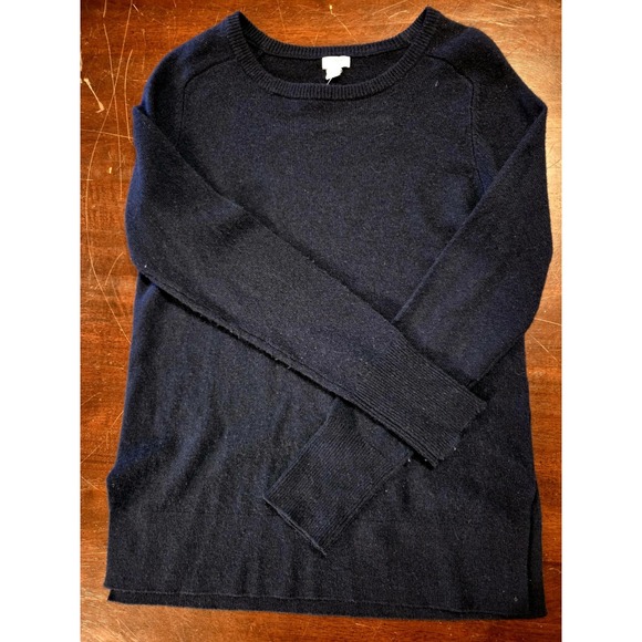 Nordstrom's Halogen Women's Navy Cashmere Sweater, Medium - Picture 1 of 6